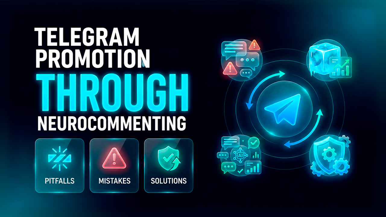 Telegram Promotion Through Neurocommenting: Pitfalls and Mistakes
