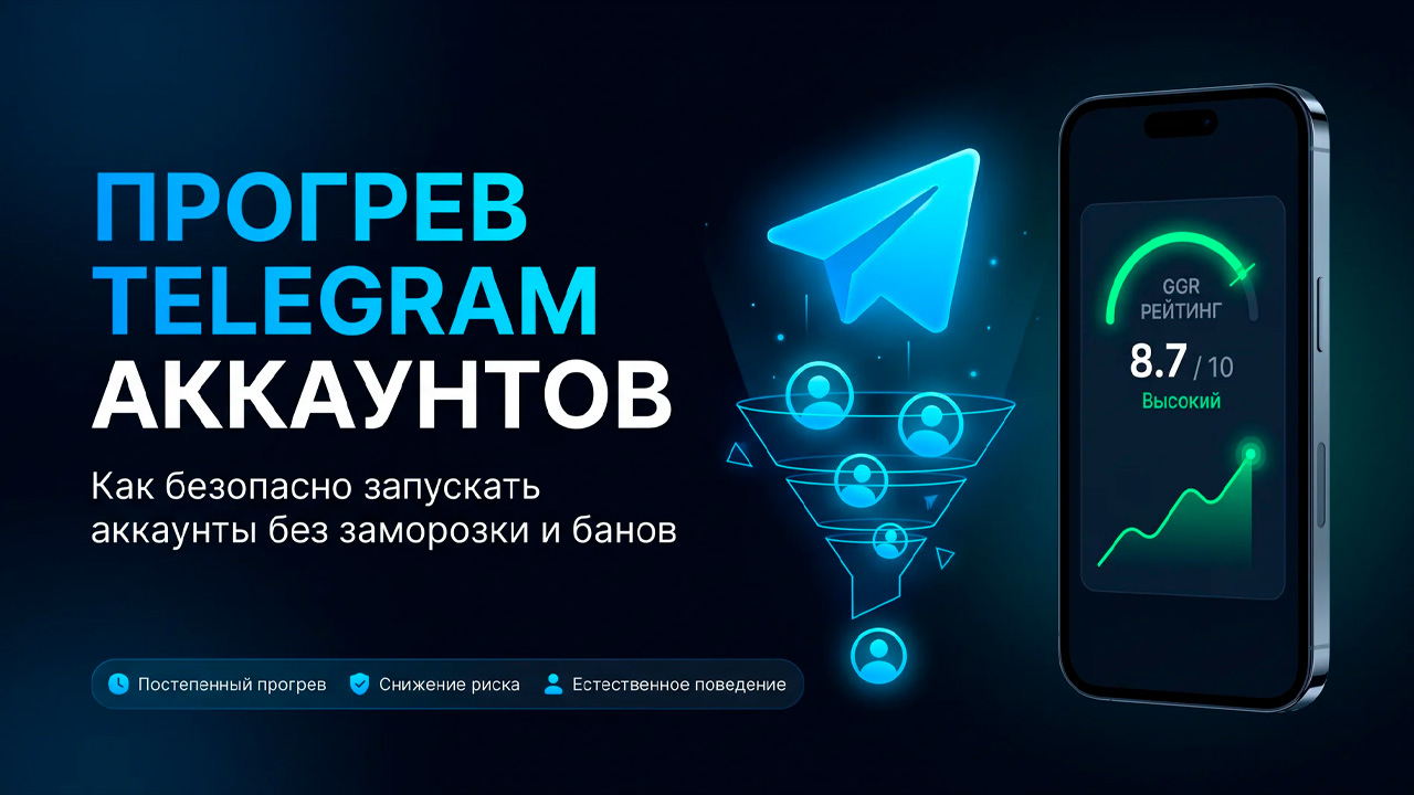 Прогрев Telegram аккаунтов: как безопасно запускать аккаунты без заморозки