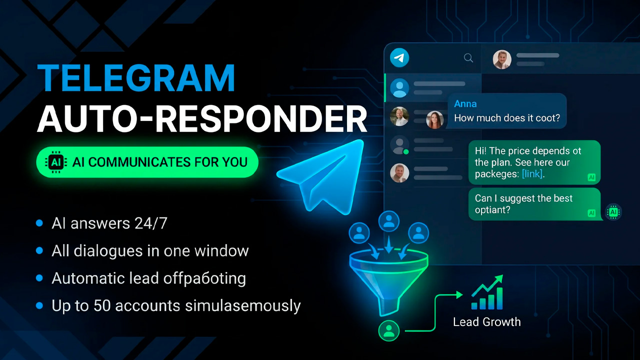 Telegram Auto Responder for All Chats in One Window: AI Replies and Conversation Automation