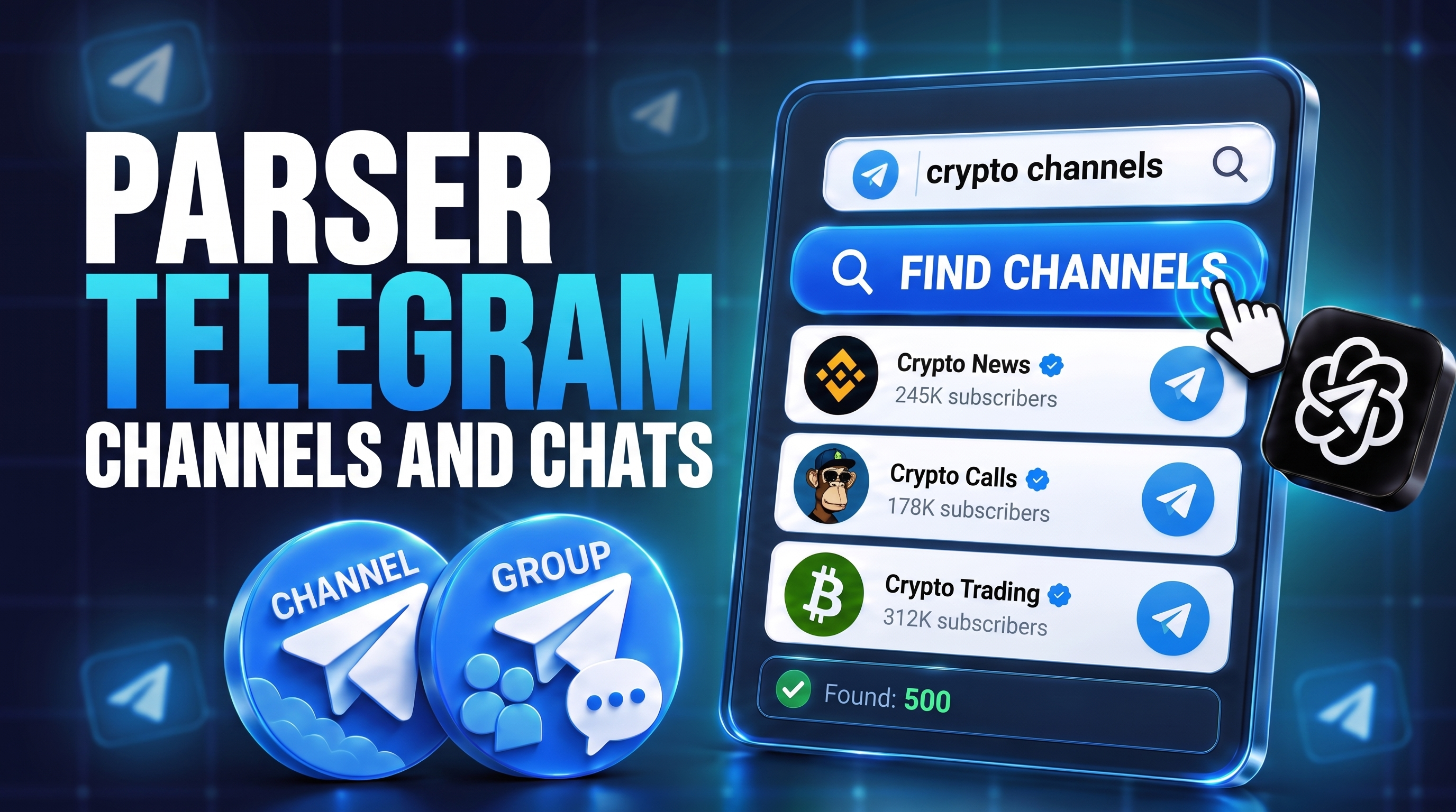 Telegram Channel and Chat Parser: Fast Database Collection with Filters