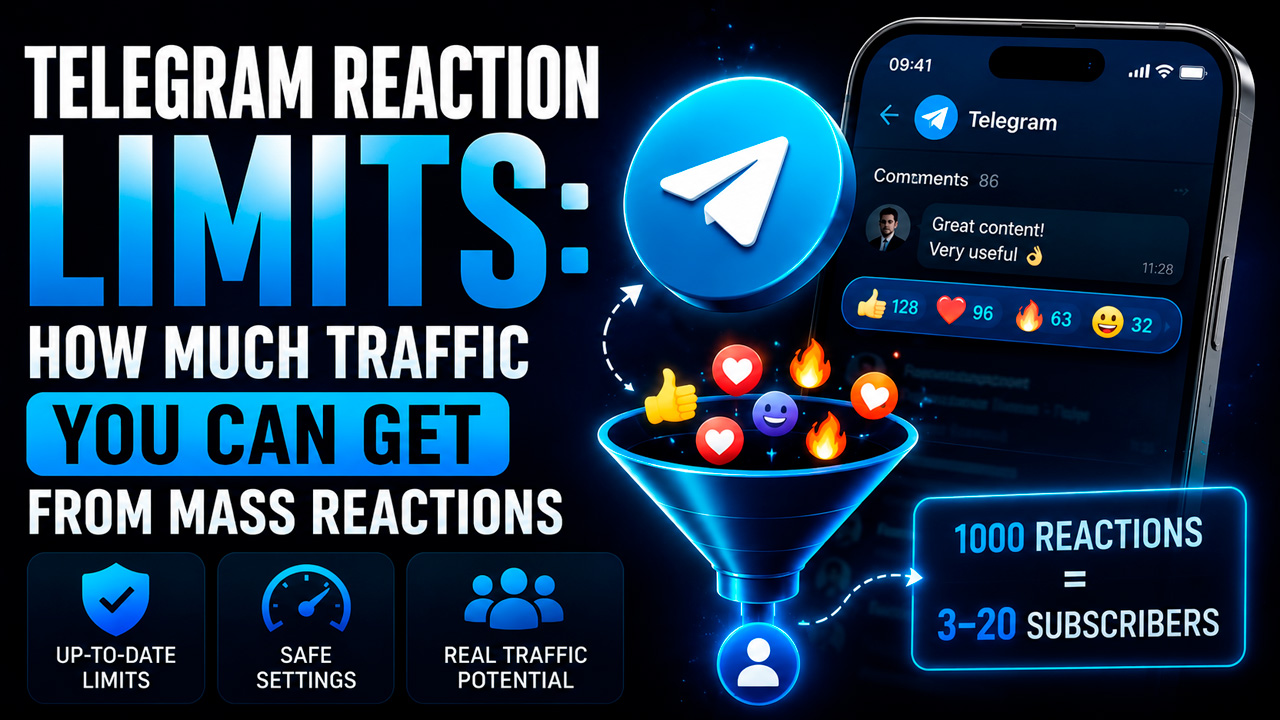 Telegram Reaction Limits: How Much Traffic You Can Get from Mass Reactions