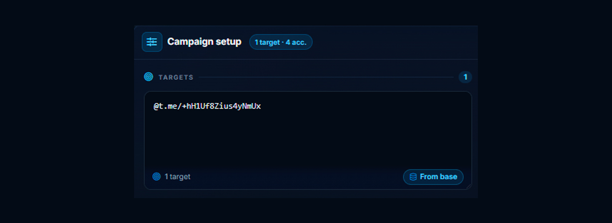 Adding a private Telegram channel link for reaction boosting
