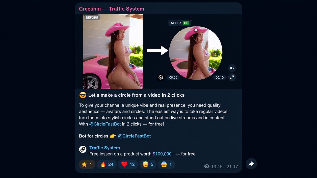 advertising a Telegram bot via seeding