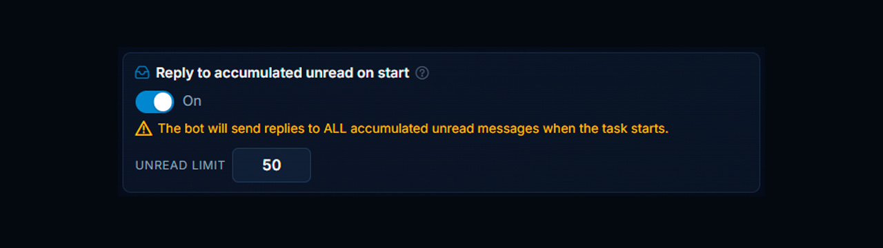 Replies to accumulated messages after launching the AI autoresponder