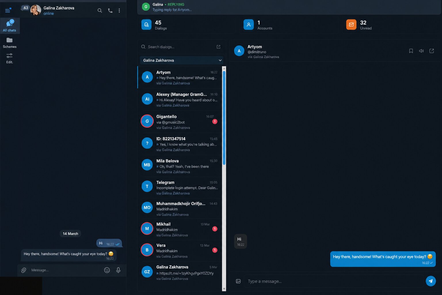 AI autoresponder work results in GramGPT