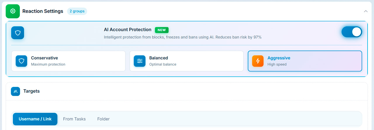 Telegram account protection during automation