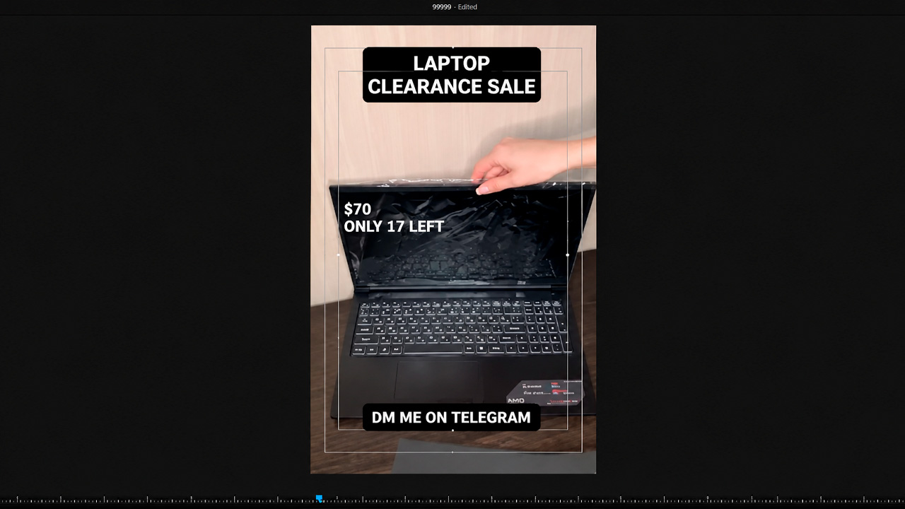 Creating a short-form video for Telegram channel promotion