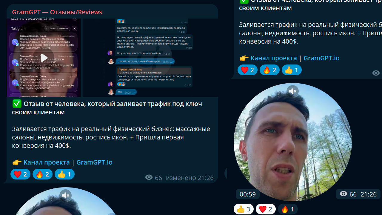 gramgpt отзывы в телеграм