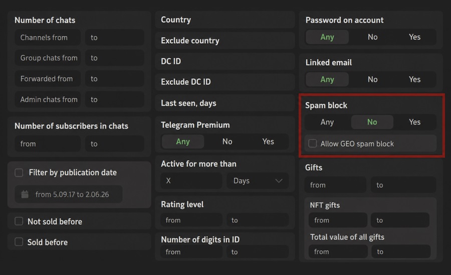 how to choose an account on lzt.market