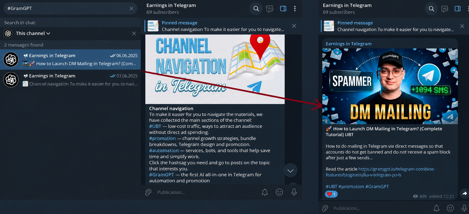 How to come up with a hashtag and create your own hashtag in Telegram