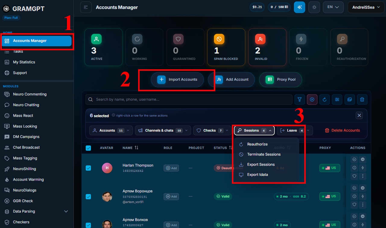 How to protect a Telegram account from hacking in GramGPT.io