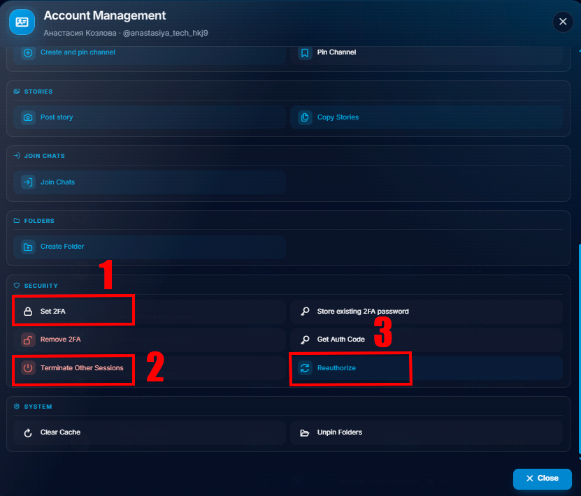 Basic Telegram account protection
