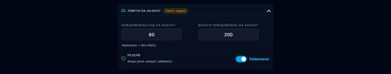 Ліміт повідомлень у Телеграм під час роботи з Нейрошилінгом у GramGPT
