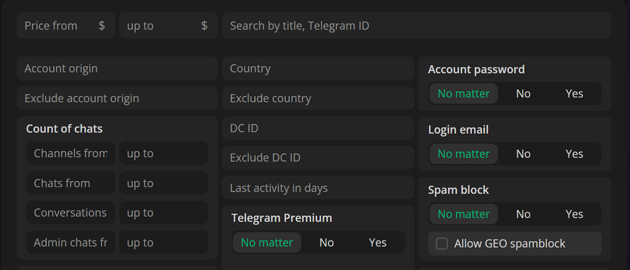 lzt market shop telegram accounts