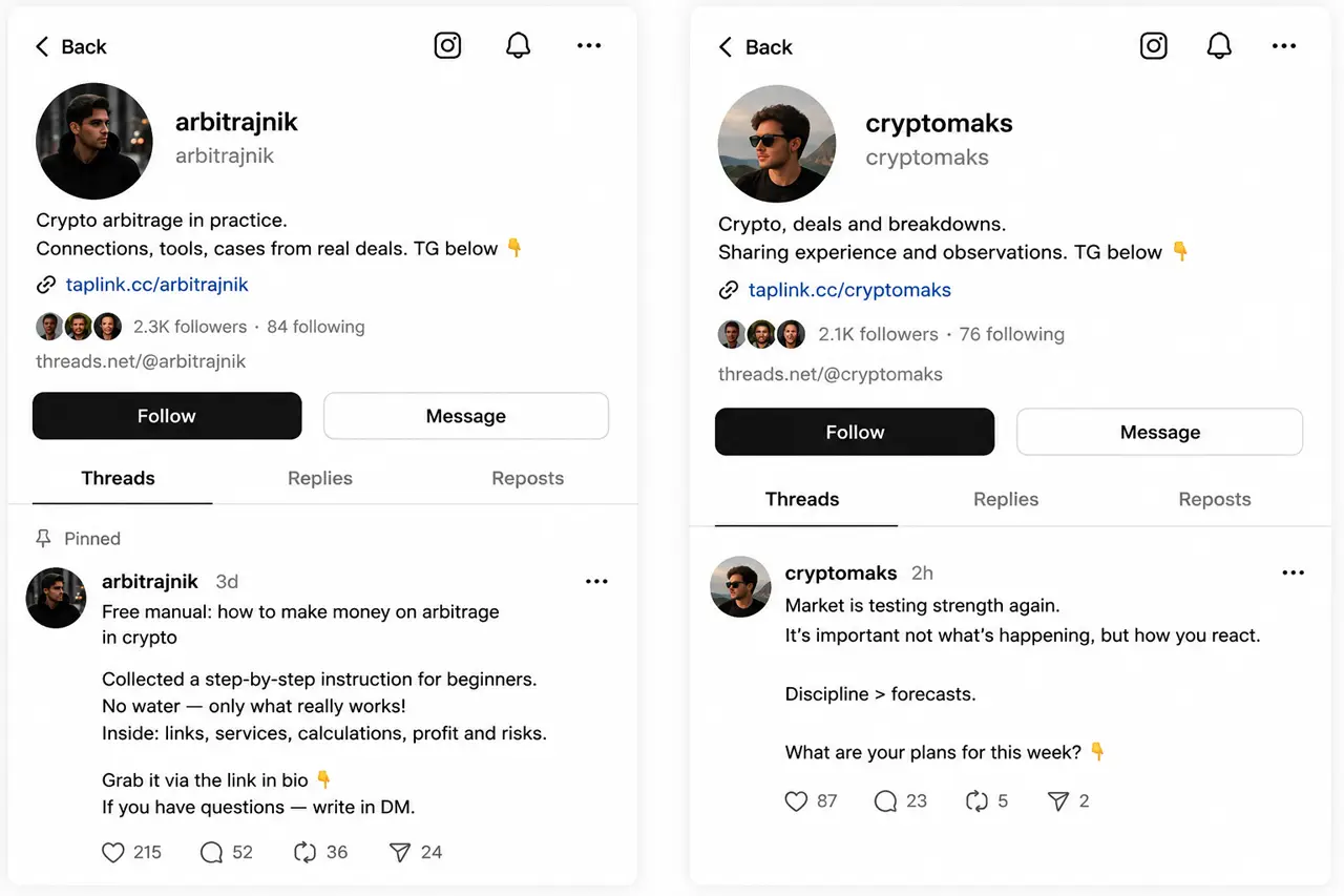 Migrating an audience from Threads to Telegram