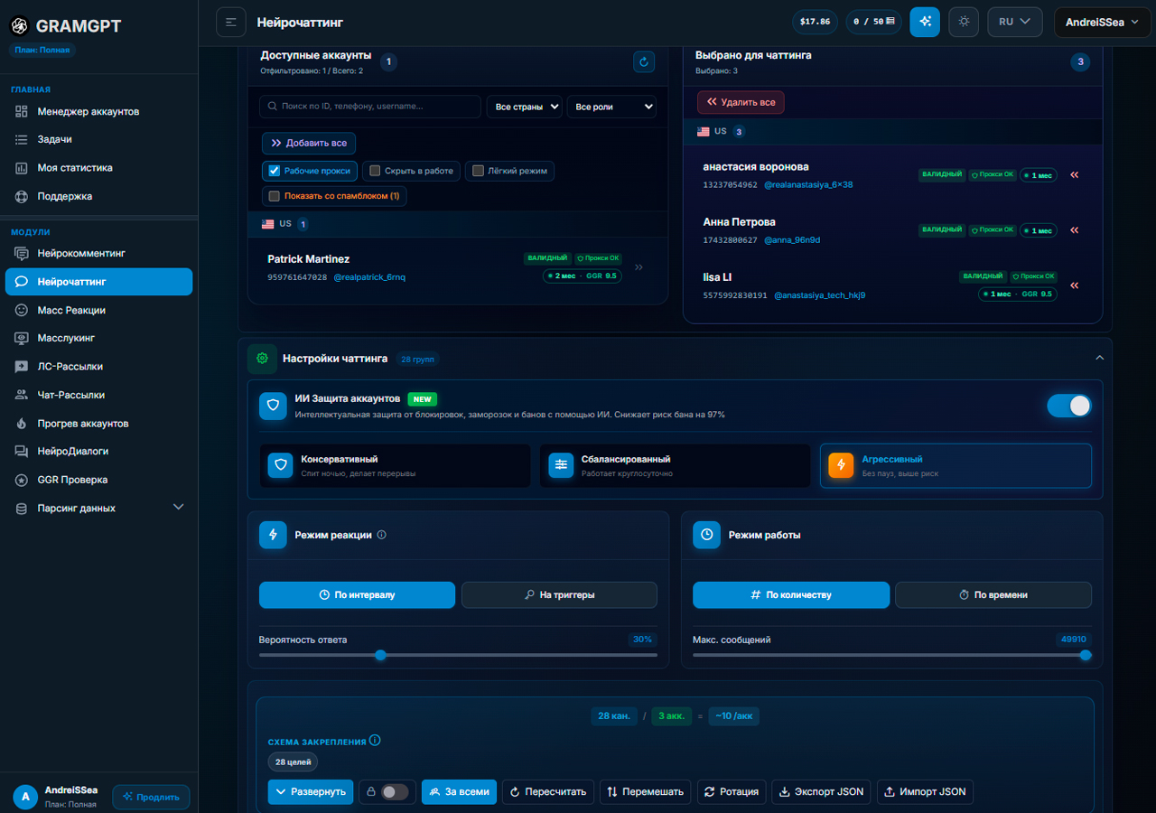 Нейрочаттинг в GramGPT.io