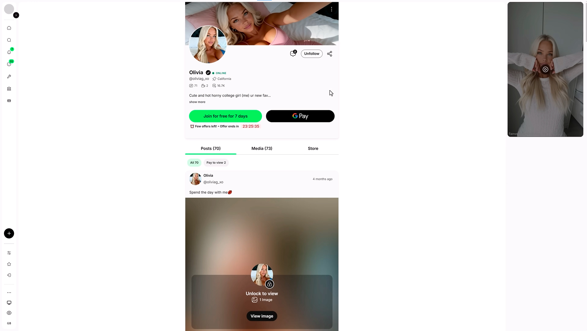 Оформлення та створення акаунта Fanvue для AI моделі