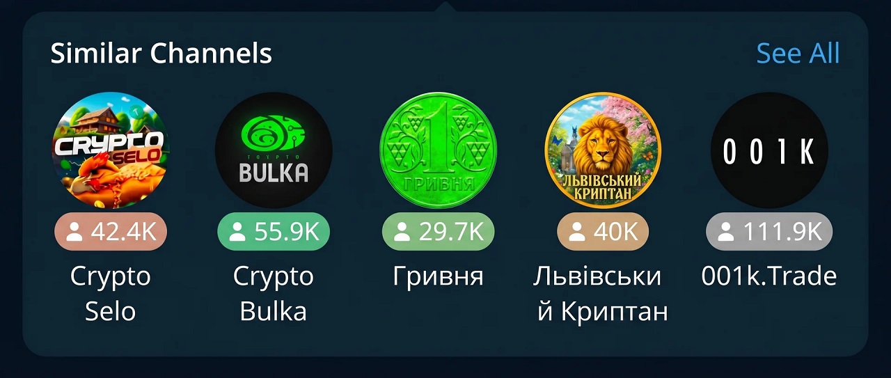 Parsing similar Telegram channels
