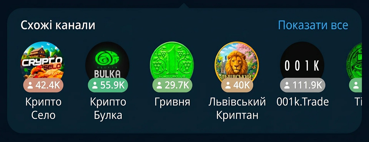 Парсинг схожих Телеграм каналів