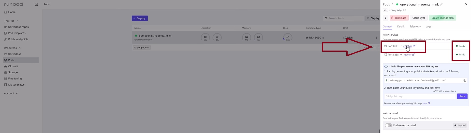 Заходимо в ComfyUI для роботи з workflow
