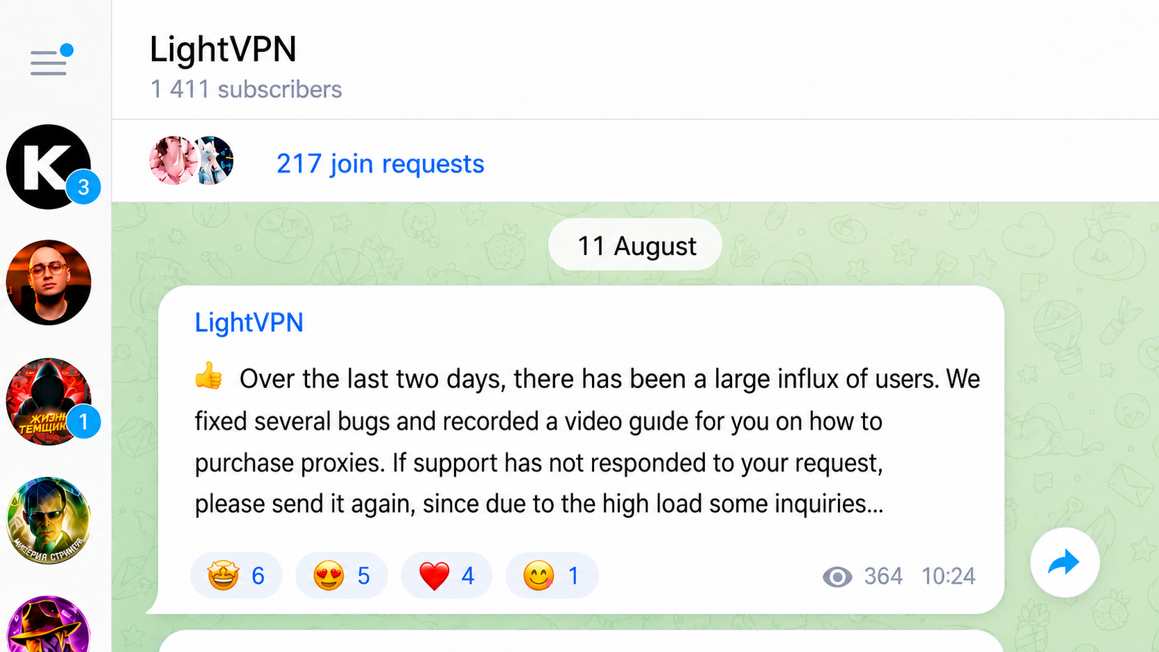 Real case of promoting a VPN service through Neuroshilling