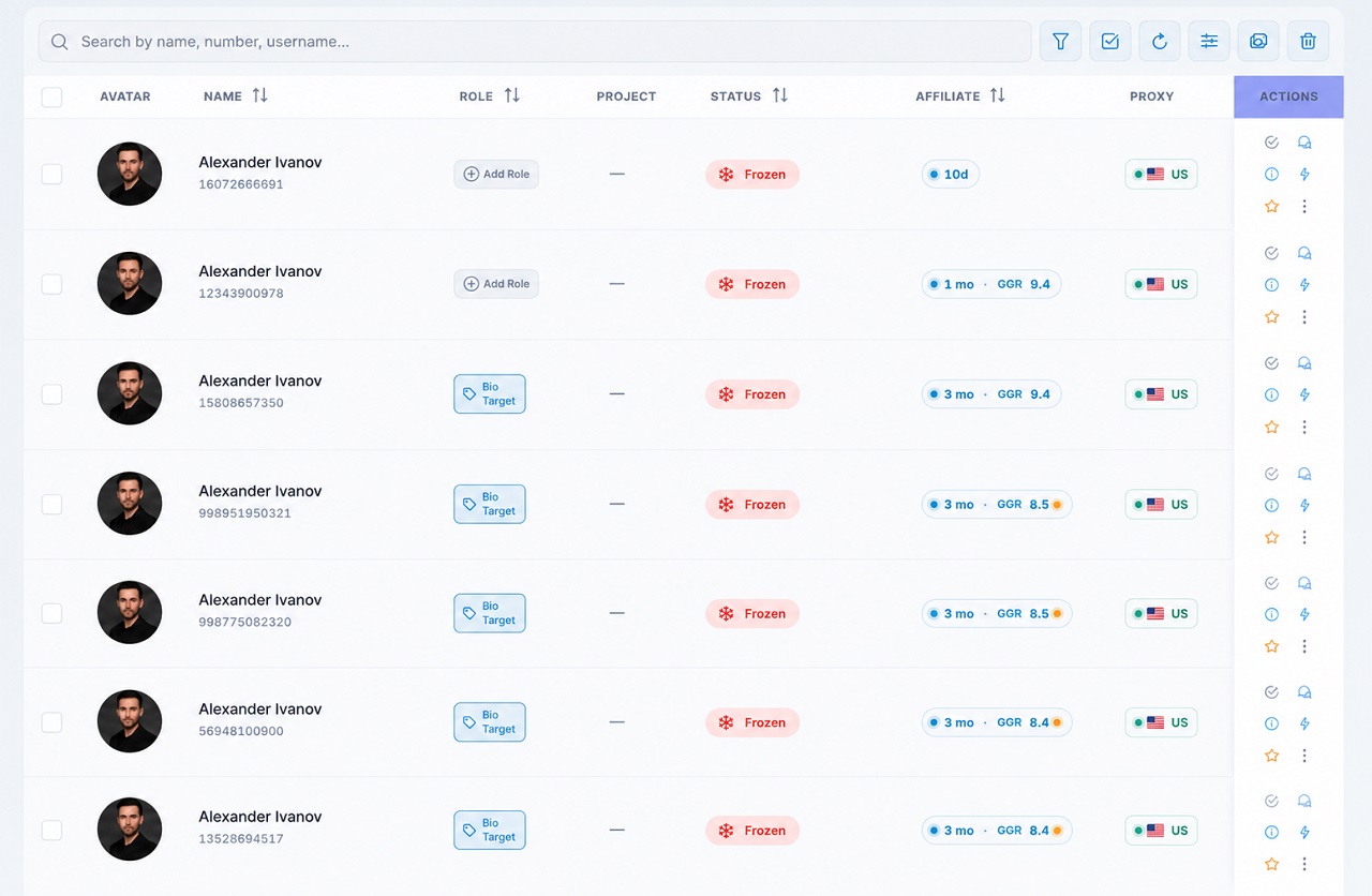 reason for Telegram account freezes