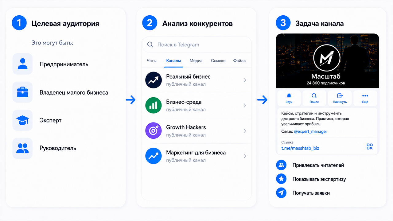 с чего начать продвижение Телегерам канала про бизнес