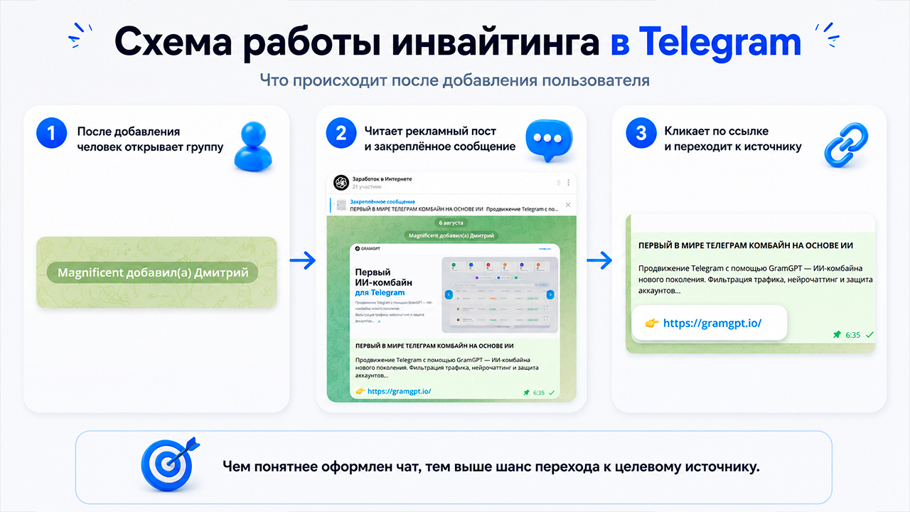 Как работает Инвайтинг в Телеграм