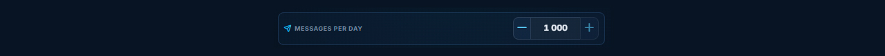 Selecting the number of messages per day in Neuroshilling