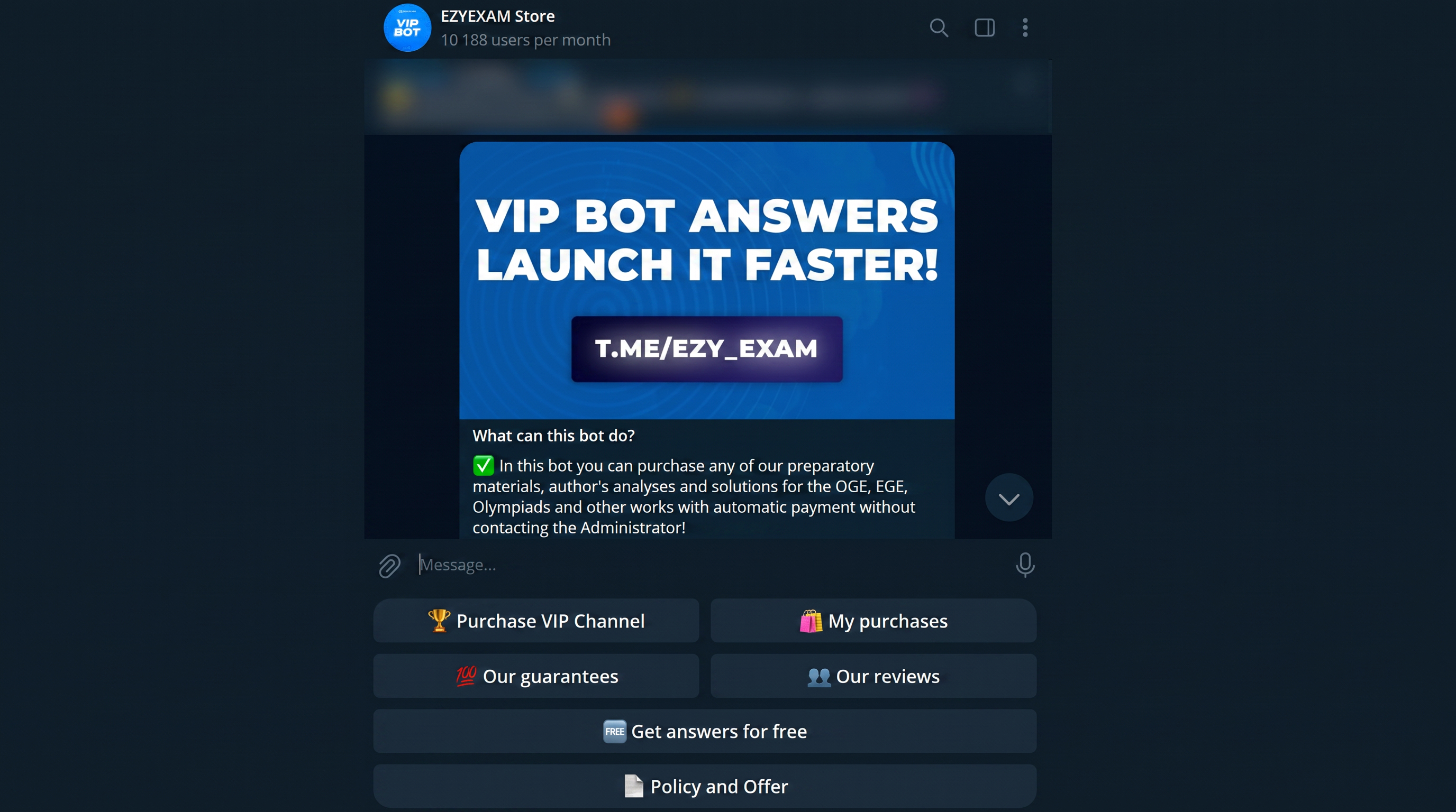 Telegram store bot