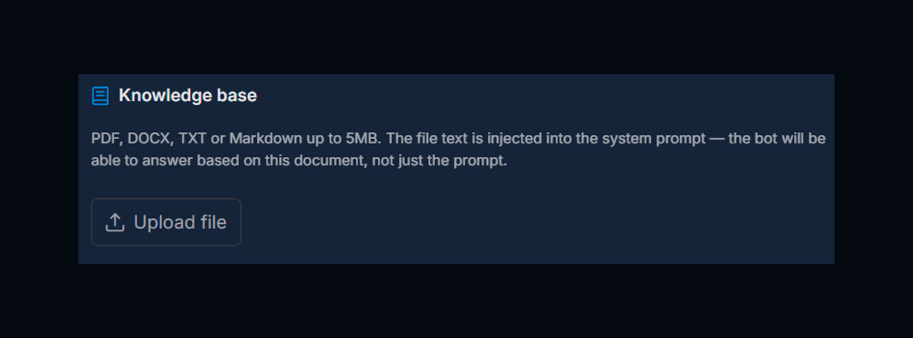 Uploading a knowledge base for a prompt in GramGPT NeuroDialogues