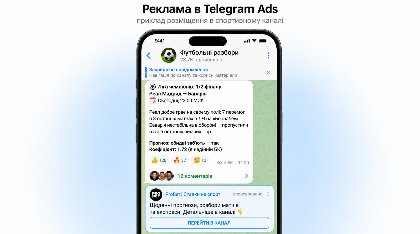 Як працює просування Телеграм каналу через ADS